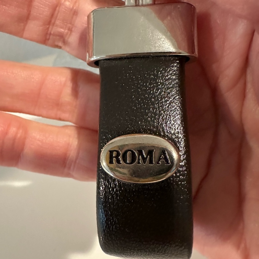 Smart Black and Silver Key Holder from Rome, Italy